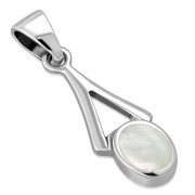 Mother of Pearl Silver Pendant, p588